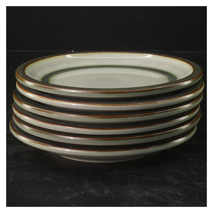 Sæt af 6 frokosttallerkener fra Brauer Austria Keramik (str. Ø 17 cm)
