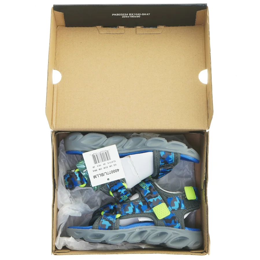 Skechers sandaler m. lys (str. 29 )