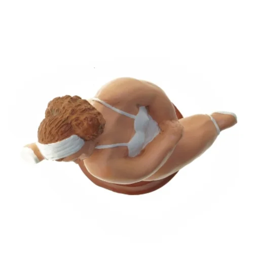 Resinfigur af kvinde i yogastilling (str. 32 cm)