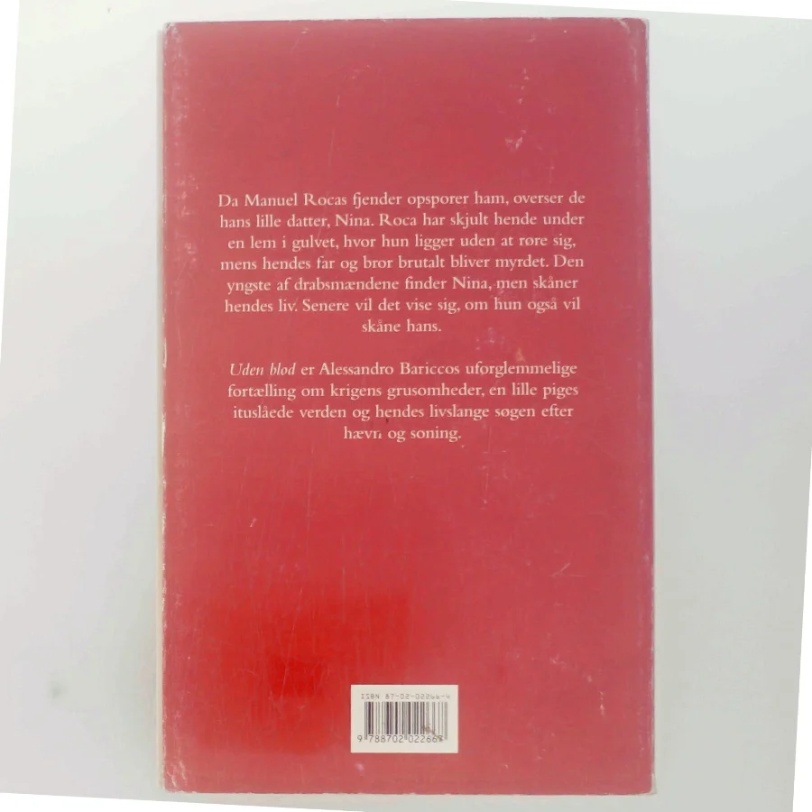 Uden blod af Alessandro Baricco (Bog)