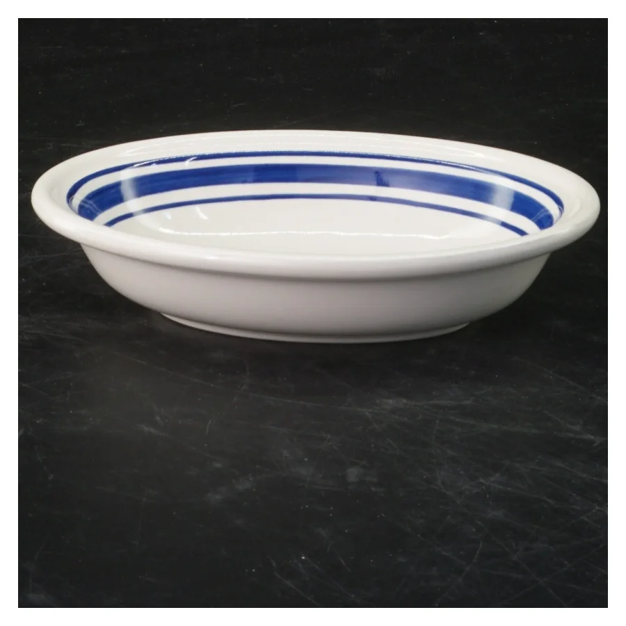 Ralph Lauren sæbeskål m. blå striber Ralph Lauren (str. 3x15x11 cm)