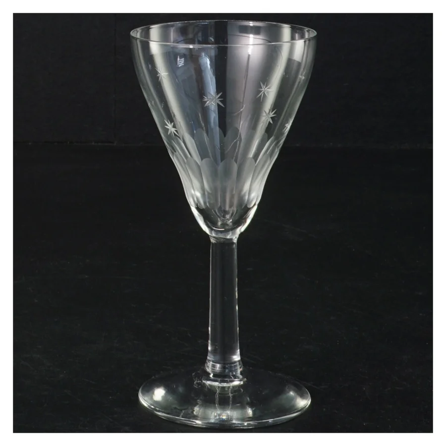 Gravéret glas (str. 12,5 x ø 6 cm)