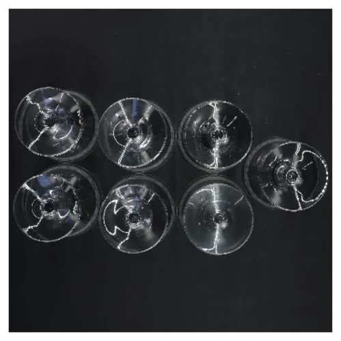 Sæt af 8 krystalglas fra Holmegaard, Ejby (str. Ø 7x12 cm)