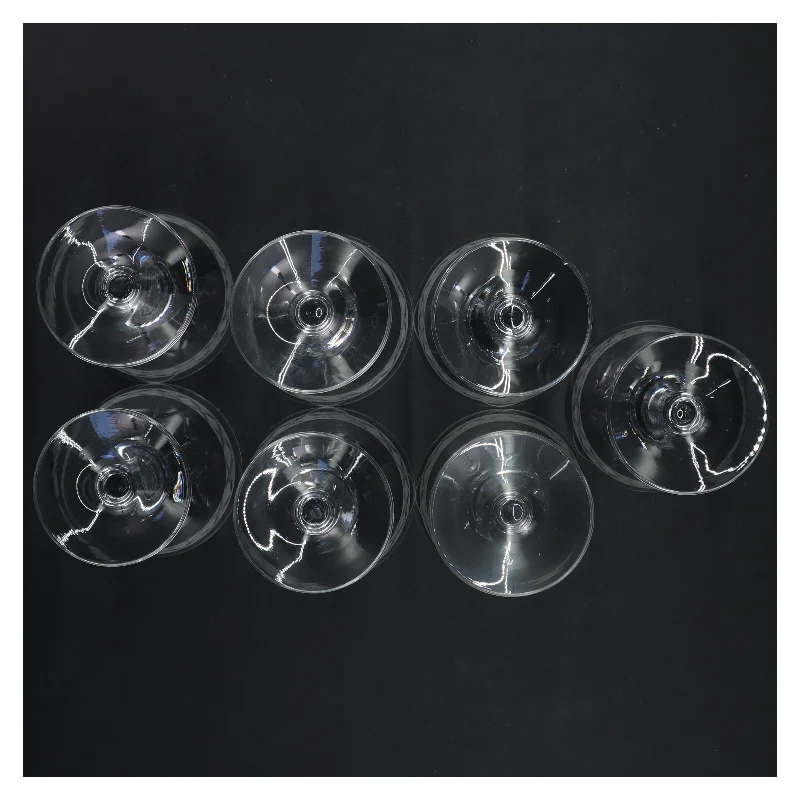 Sæt af 8 krystalglas fra Holmegaard, Ejby (str. Ø 7x12 cm)