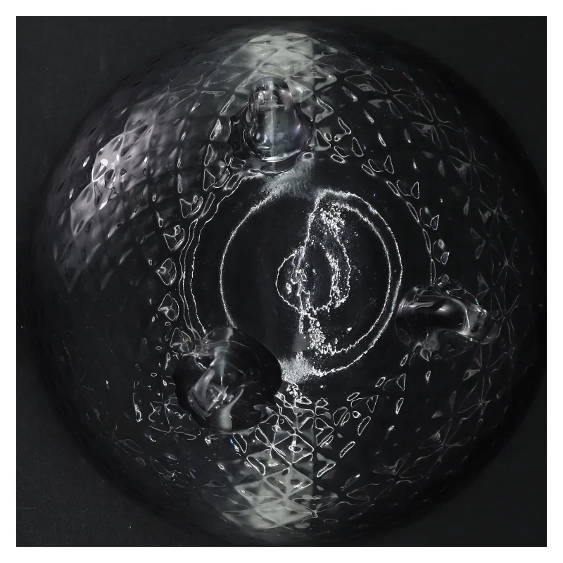 Glasskål med bobleeffekt (str. Ø. 18,5 cm)