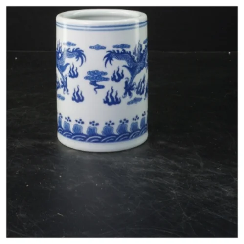 Pensel krus med drage motiv (str. 12x9 cm)