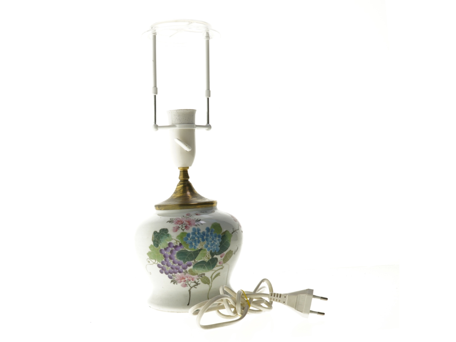 Bordlampe med blomsterdesign (str. 38 cm)