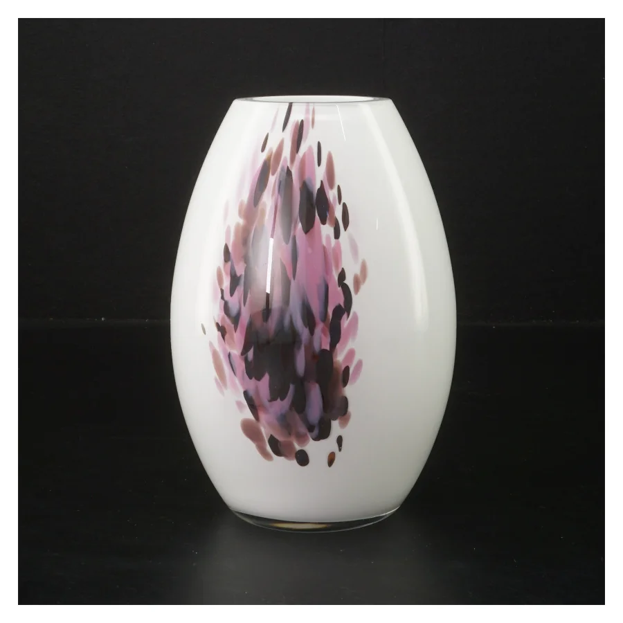 Holmegaard glasvase (str. 16 cm)