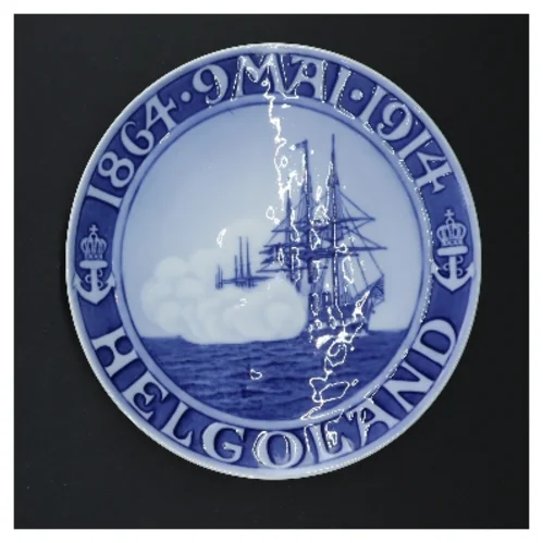 Dekorativ tallerken Helgoland fra Royal Copenhagen (str. Ø 20,5 cm)