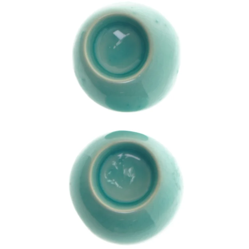 Små turkise vaser (str. 8,5x5 cm)