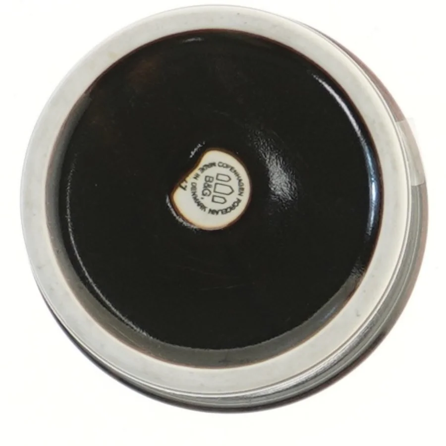 Opbevaringskrukke med låg fra B&G (str. Ø 11x7 cm)