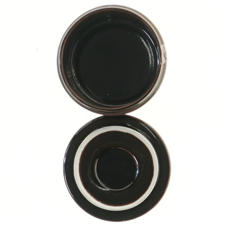 Opbevaringskrukke med låg fra B&G (str. Ø 11x7 cm)