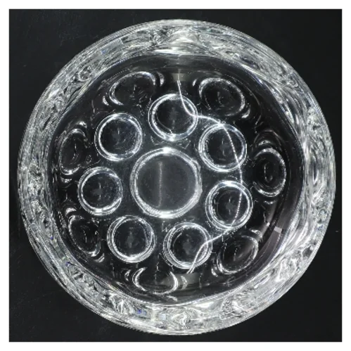 Rund glasskål (str. Ø 16 cm)