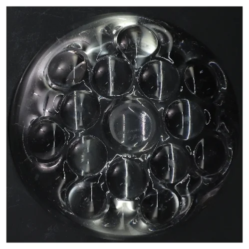 Rund glasskål (str. Ø 16 cm)