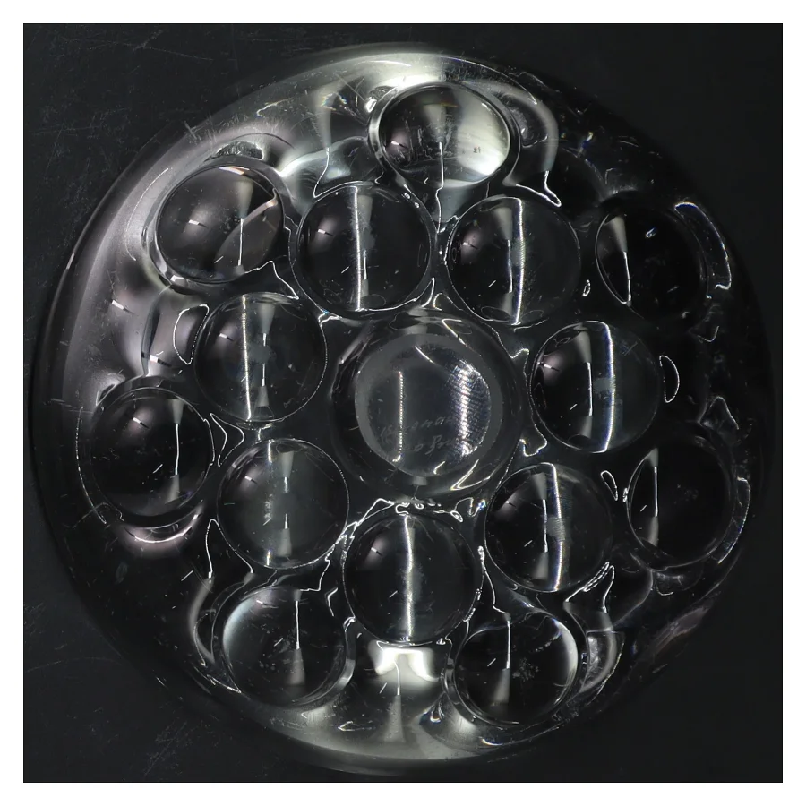 Rund glasskål (str. Ø 16 cm)