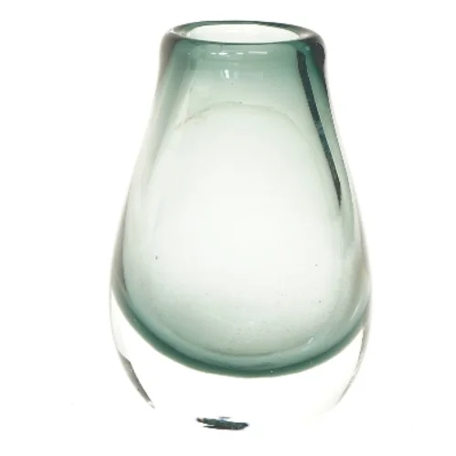 Holmegaard glasvase (str. 17 cm)