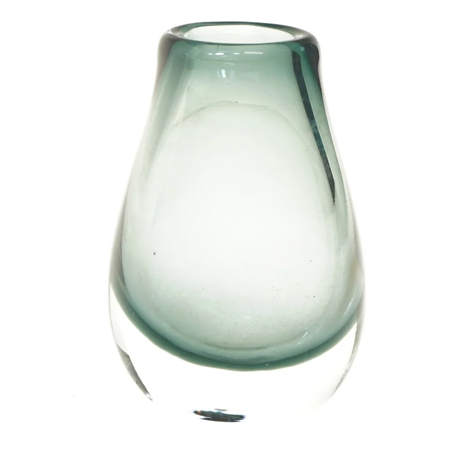 Holmegaard glasvase (str. 17 cm)