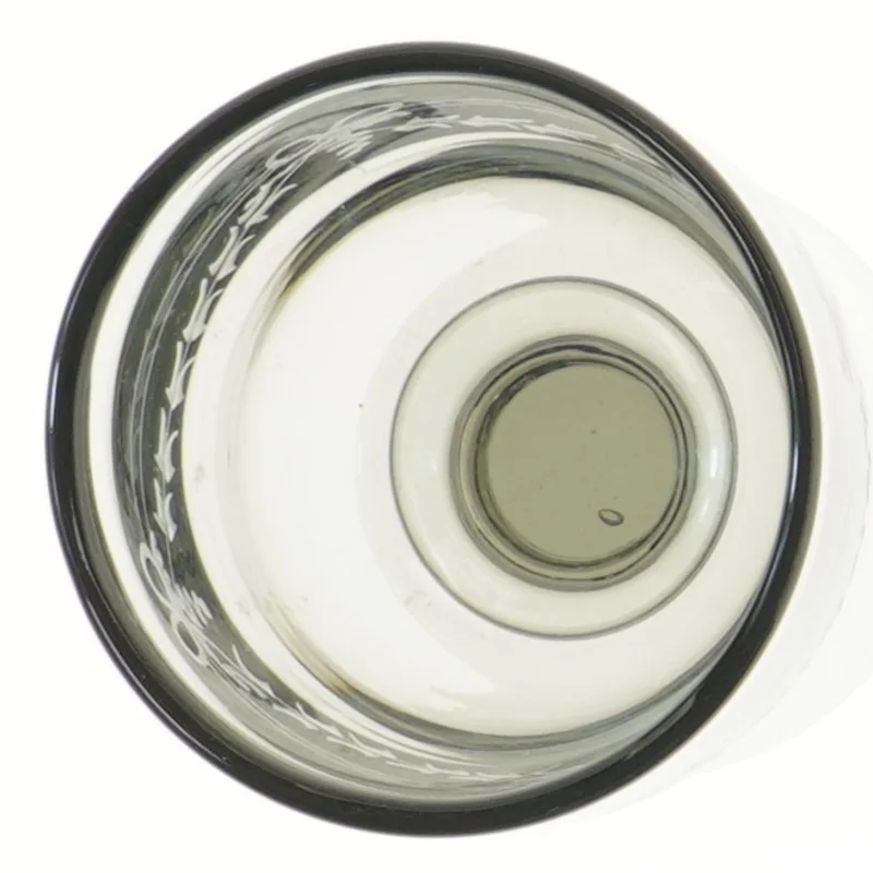 Glas med gravering (str. Ø 11 cm længde 18,5 cm)