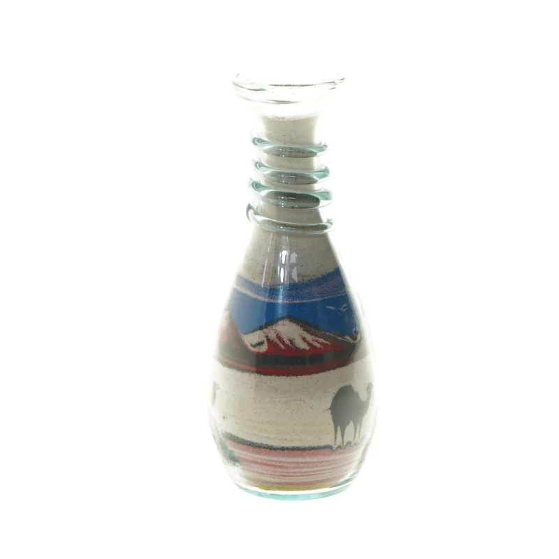 Dekorativ vase med ørkenmotiv (str. 18 cm)