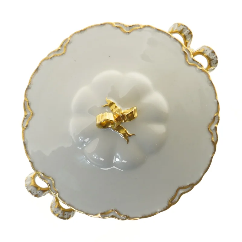 porcelæns skål med låg fra Haviland (str. Ø 21x8 cm)
