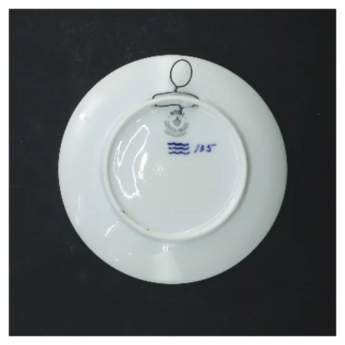 Dekorativ tallerken med motiv fra Royal Copenhagen (str. Ø 13 cm)