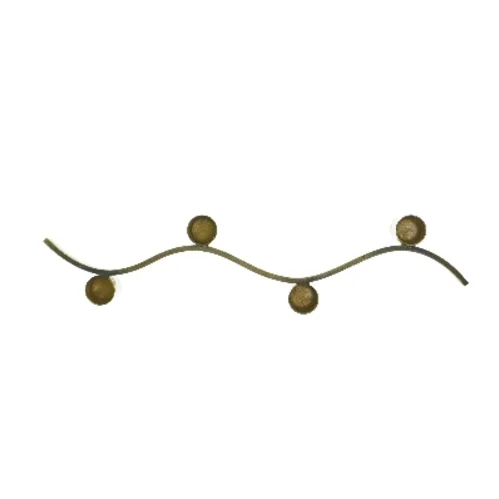 Brændt messing lysestage (str. 36 cm)