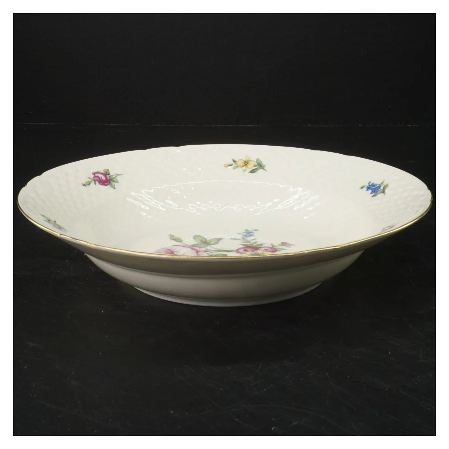 B&G Saksisk blomst dyb tallerken (str. 24,5x4 cm)