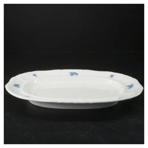 Gustavberg Blå Blom fad (str. Ø 26,5x20 cm)