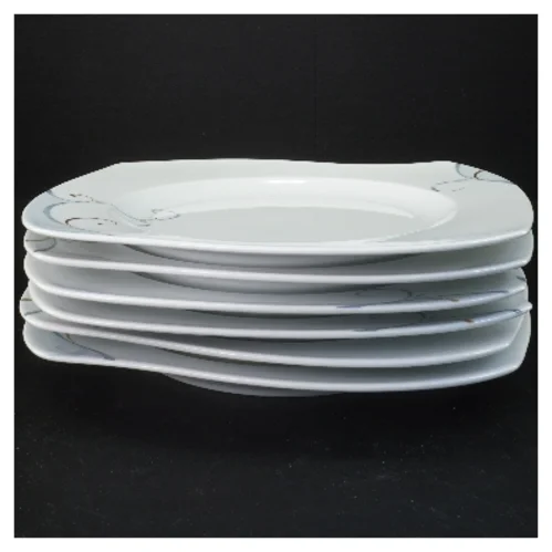 6 tallerkner fra Fyrklöveren Victoria (str. 6 stk 26x26 cm)