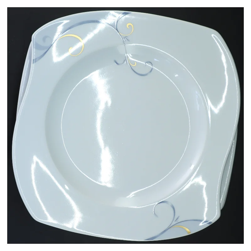 6 tallerkner fra Fyrklöveren Victoria (str. 6 stk 26x26 cm)