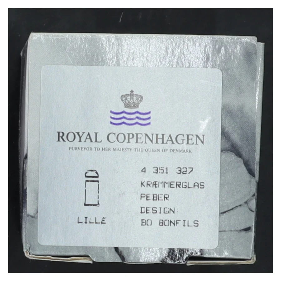 Royal Copenhagen krydderiglas (str. 11x6 cm)