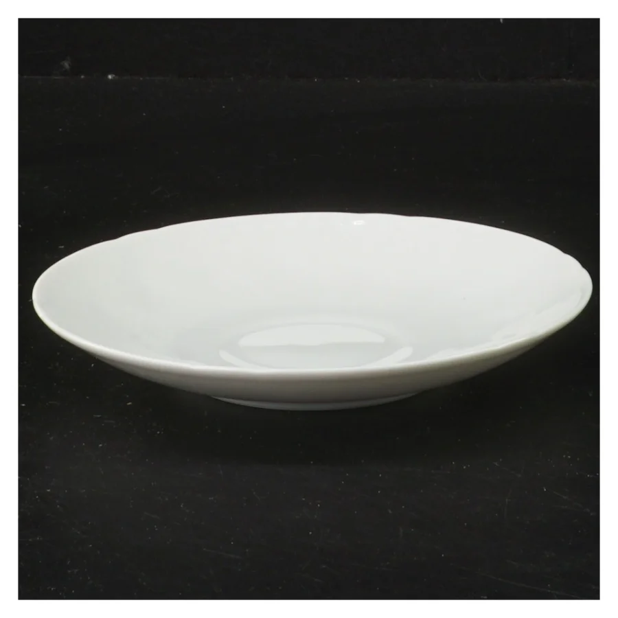 B&G hvide kaffekopper samt underkopper (str. 7 underkopper (ø 14 cm), 5 kopper (5 cm) cm)