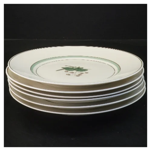 Sæt med 6 frokost tallerkener Hjertegræs, Royal Copenhagen (str. 6 stk Ø 22 cm) fra Royal Copenhagen