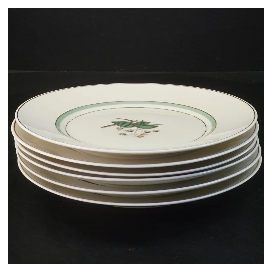 Sæt med 6 frokost tallerkener Hjertegræs, Royal Copenhagen (str. 6 stk Ø 22 cm) fra Royal Copenhagen