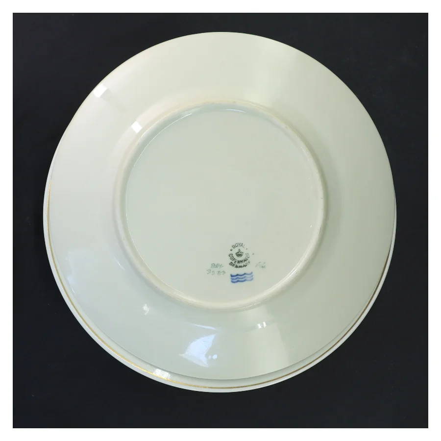 Sæt med 6 frokost tallerkener Hjertegræs, Royal Copenhagen (str. 6 stk Ø 22 cm) fra Royal Copenhagen