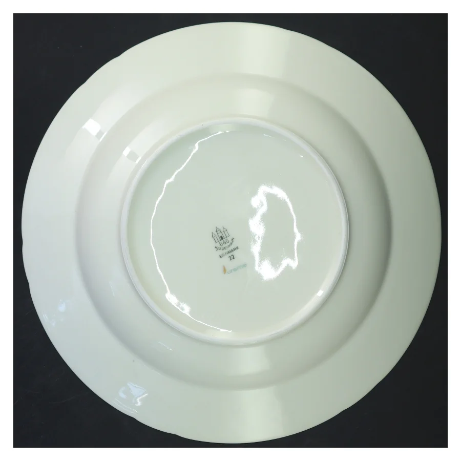 B&G Saksisk Blomst dyb tallerken (str. Ø 24 cm)