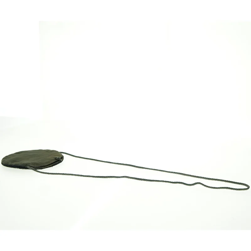 Rund perletaske med kæde (str. 16 cm)