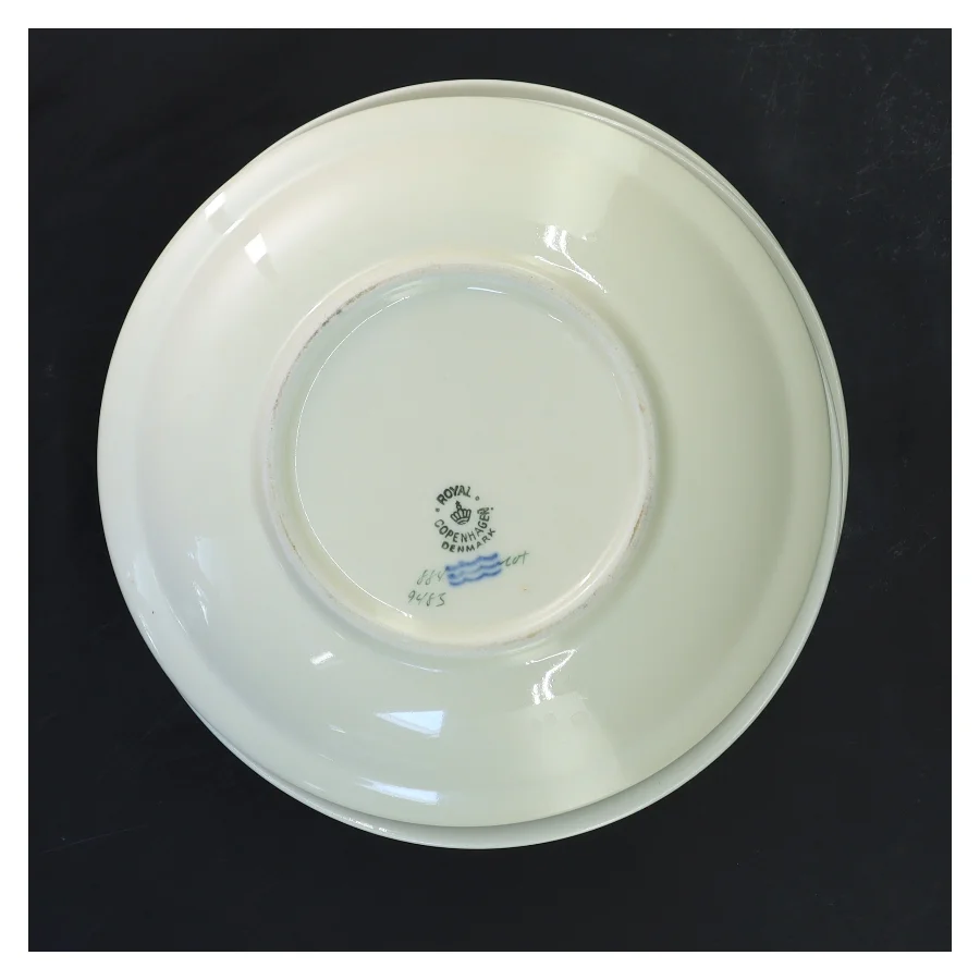 6 frokost tallerkener, Hjertegræs, Royal Copenhagen (str. 6 stk Ø 17,5 cm) fra Royal Copenhagen