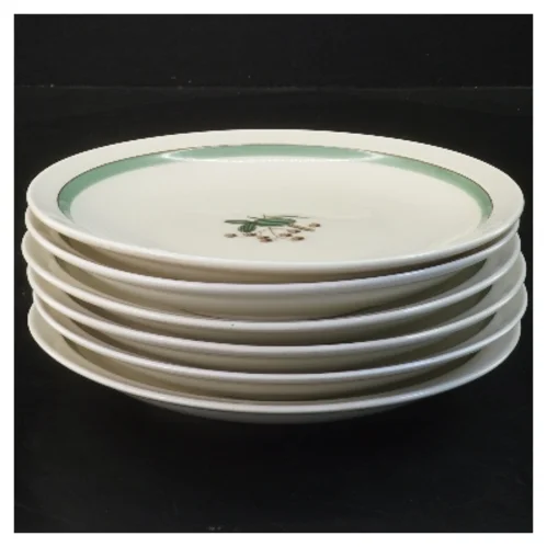 6 frokost tallerkener, Hjertegræs, Royal Copenhagen (str. 6 stk Ø 17,5 cm) fra Royal Copenhagen