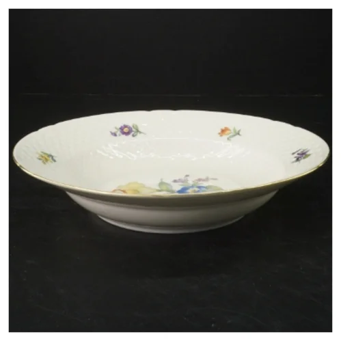 B&G Saksisk blomst dyb tallerken (str. 24,5x4 cm)