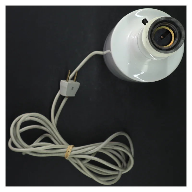 Porcelænslampe med skibsmotiv fra Royal Copenhagen (str. H. 33 cm ø. 10 cm)