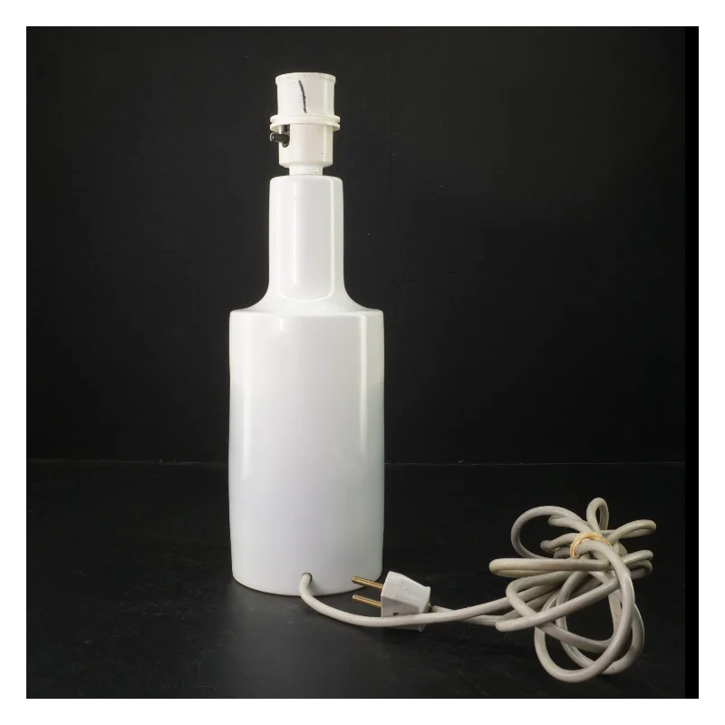 Porcelænslampe med skibsmotiv fra Royal Copenhagen (str. H. 33 cm ø. 10 cm)