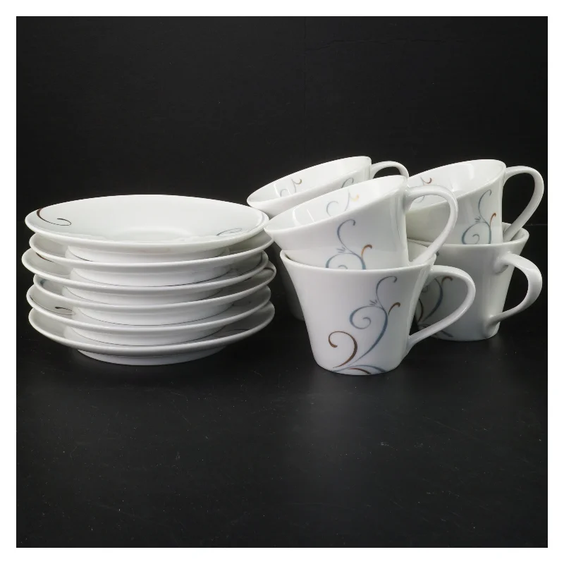 Fyrklöveren Victoria kopper og underkopper (str. ø 16 cm, 6 stykx cm)