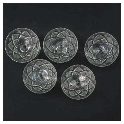 Wien Antik Krystalglas sæt 5 stk (str. 6 stk Ø 5,5 cm længde 8,5 cm)