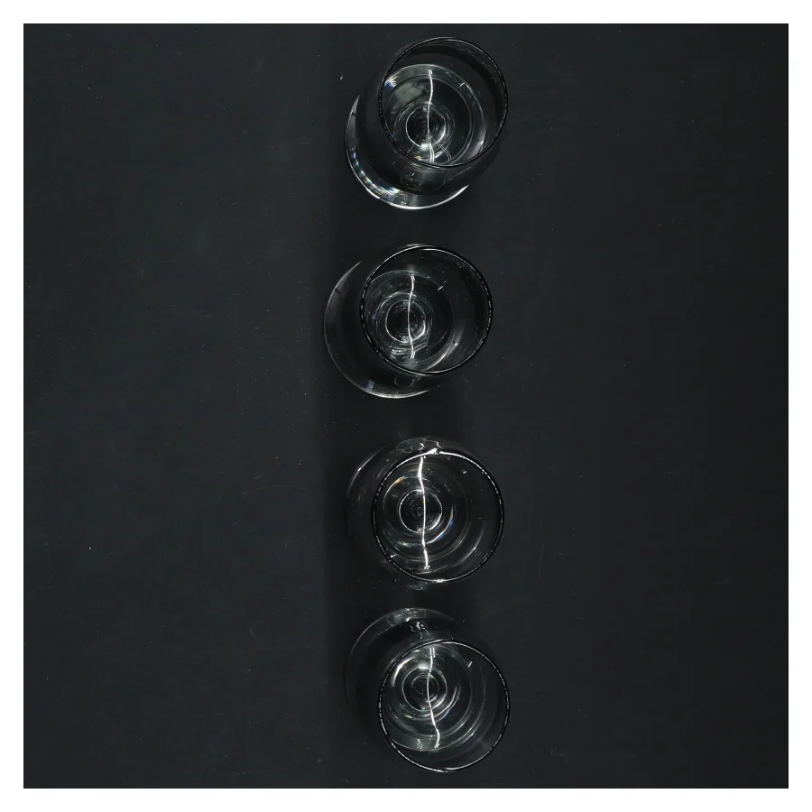 Holmegaard Atlantic stort snapeseglas (4 stk. 9 cm)