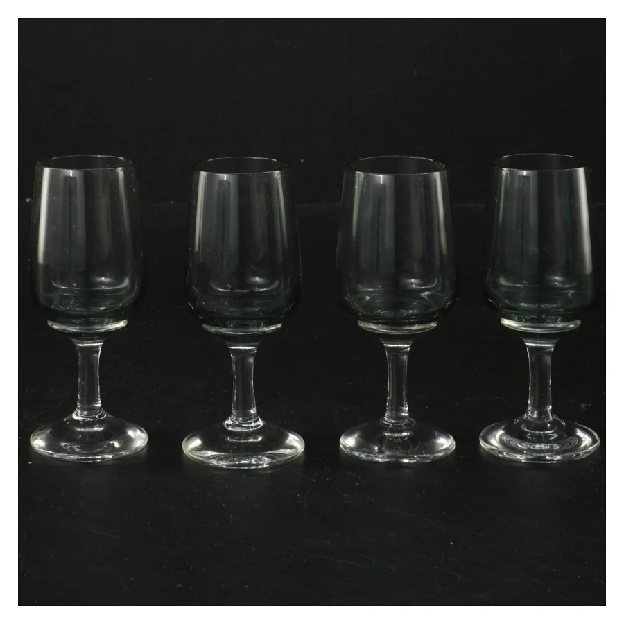 Holmegaard Atlantic stort snapeseglas (4 stk. 9 cm)