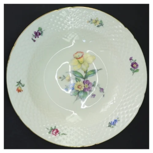 B&G Saksisk Blomst dyb tallerken (str. Ø 24 cm)