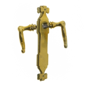 Antikke messingdørhåndtag (str. 22 cm)