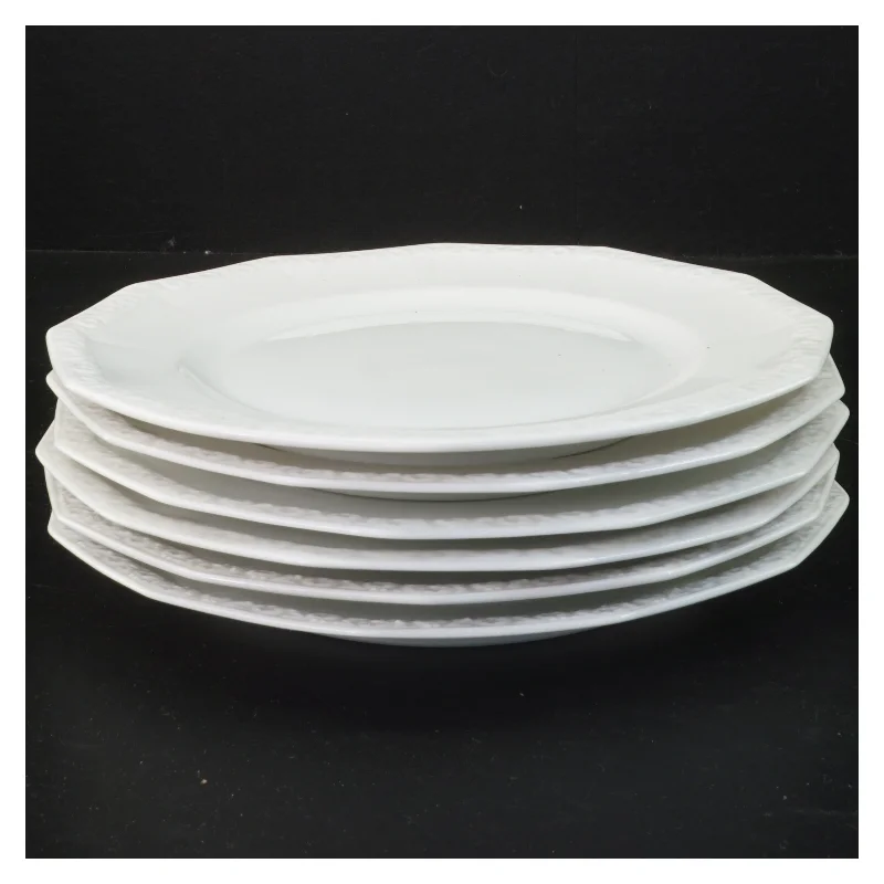 6 Rosenthal Maria frokosttallerkner (6 stk, ø 22 cm)
