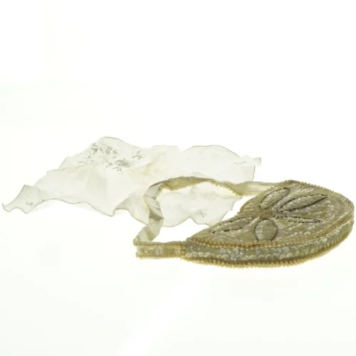 Perlebroderet vintage taske